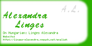 alexandra linges business card
